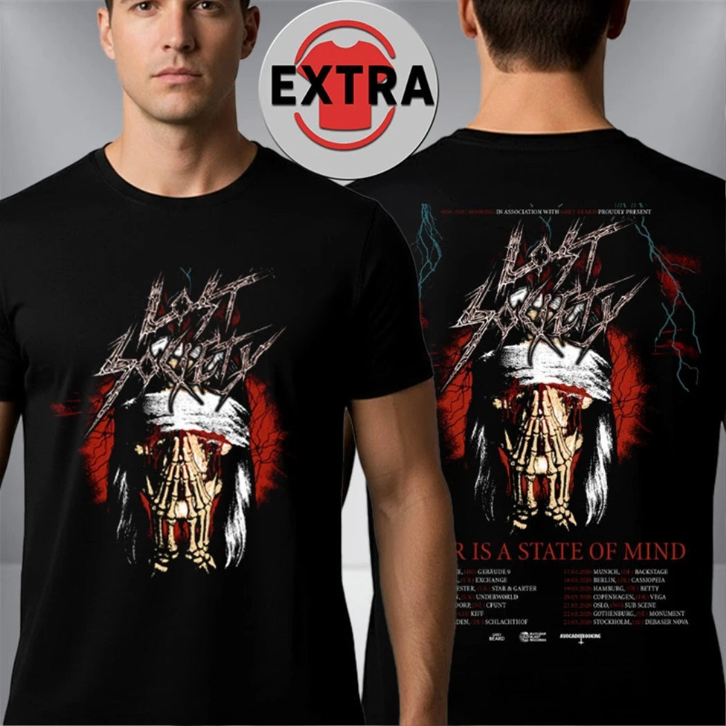 Official Lost Society Tour Is A State of Mind European and UK tour in March 2026 Shirt