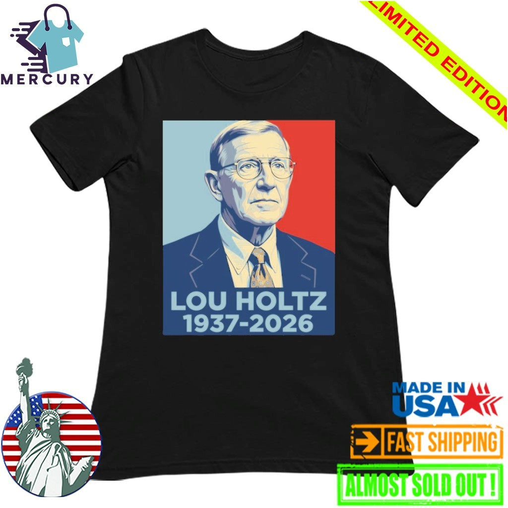 Lou Holtz 1937-2026 Memorial Graphic Shirt