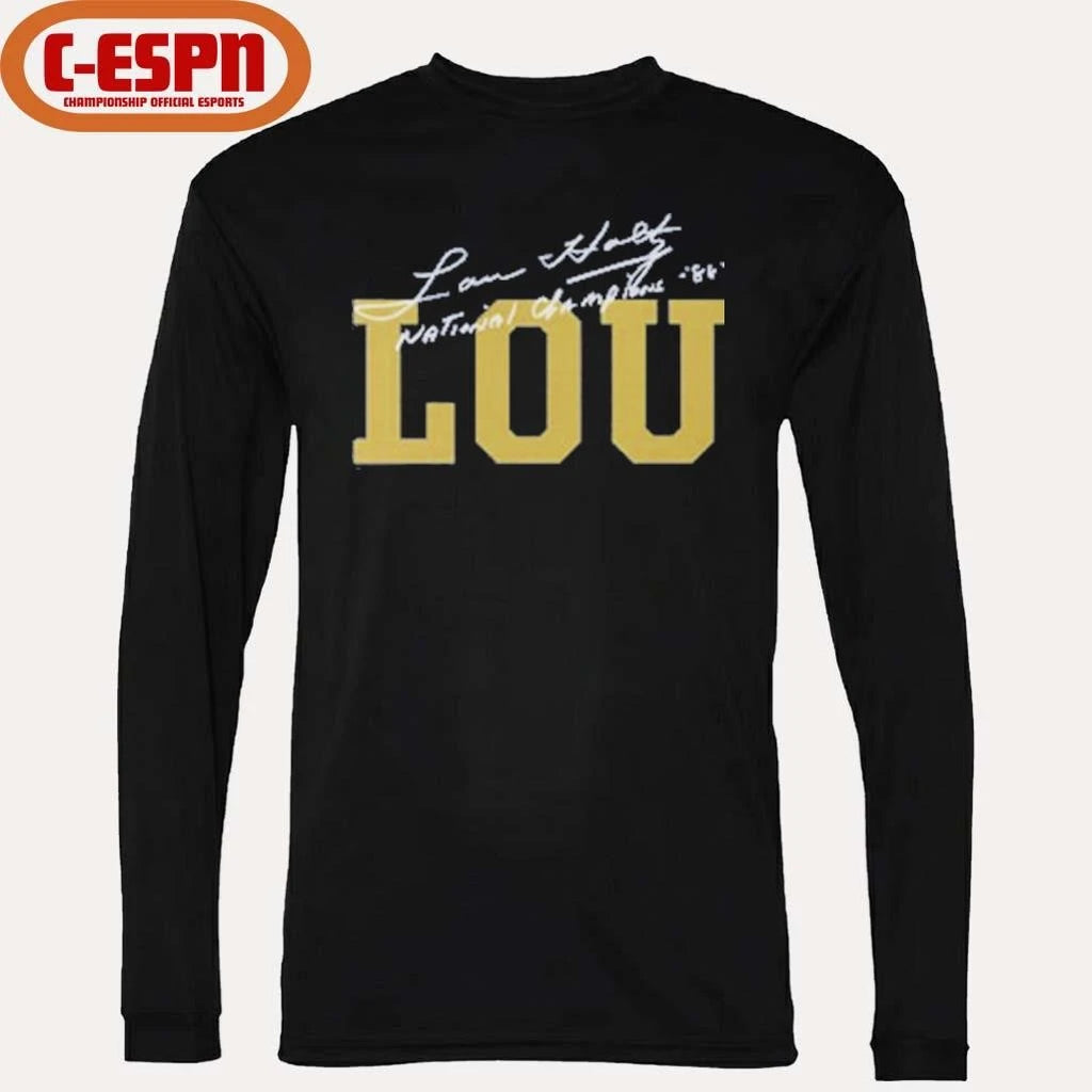 Official Lou Holtz National Champions Coach Lou T-Shirt