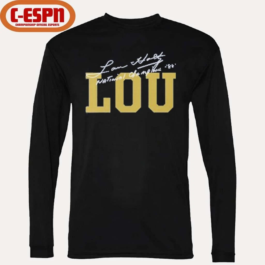 Official Lou Holtz National Champions Coach Lou T-Shirt