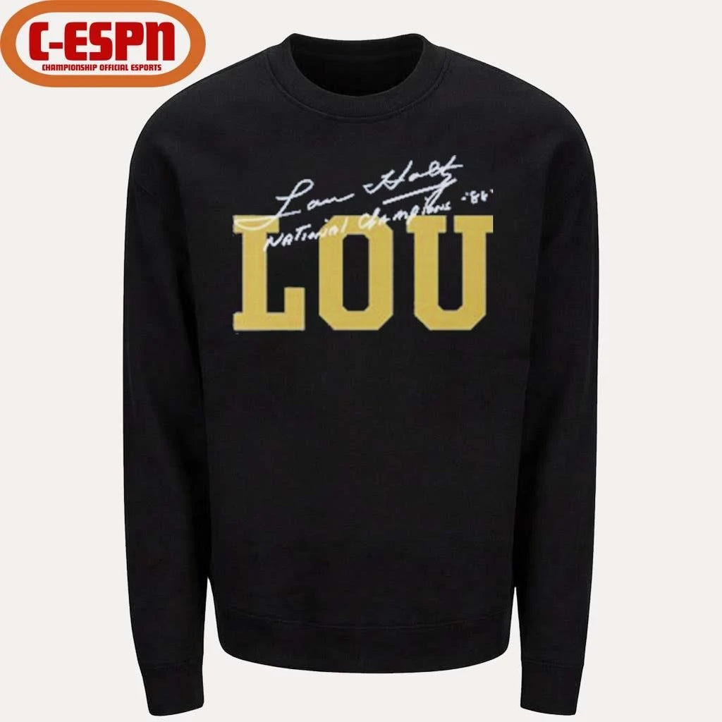 Official Lou Holtz National Champions Coach Lou T-Shirt