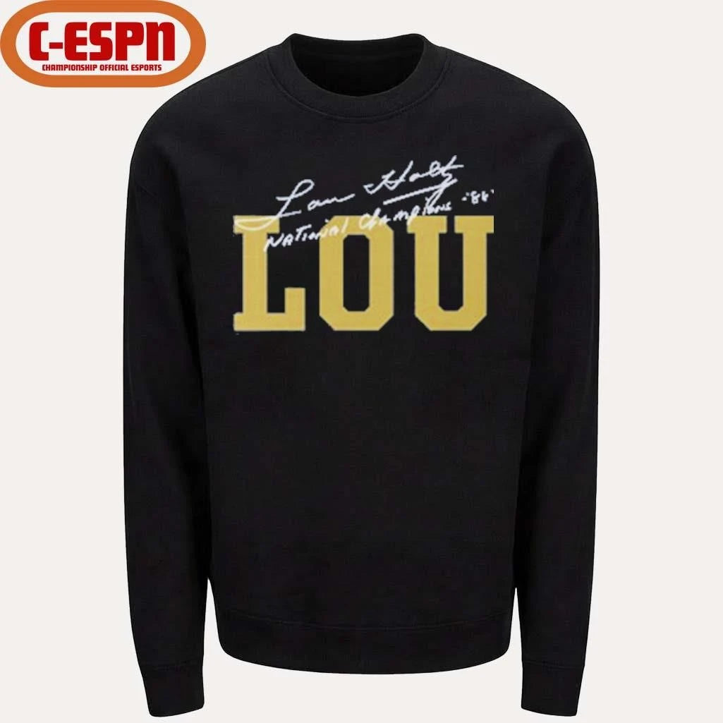 Official Lou Holtz National Champions Coach Lou T-Shirt