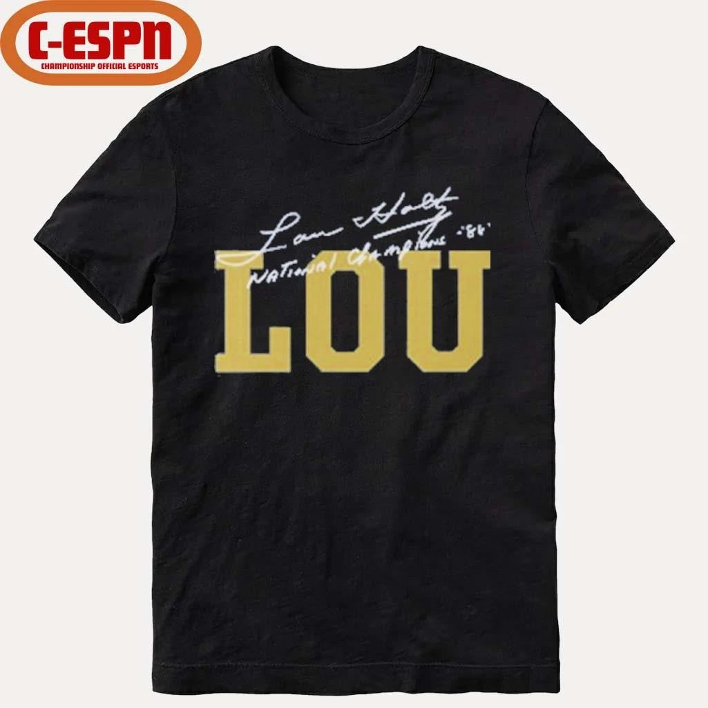 Official Lou Holtz National Champions Coach Lou T-Shirt