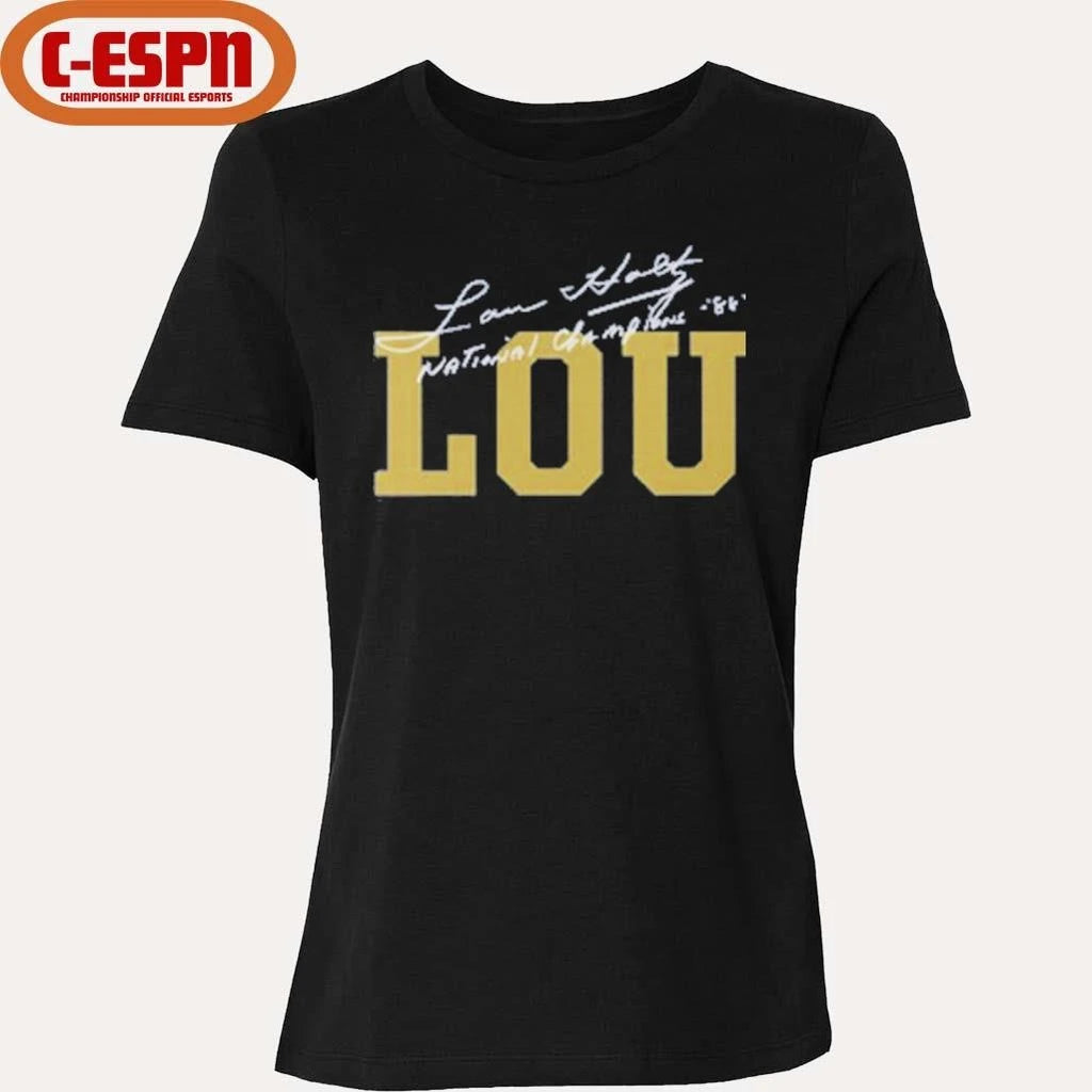 Official Lou Holtz National Champions Coach Lou T-Shirt