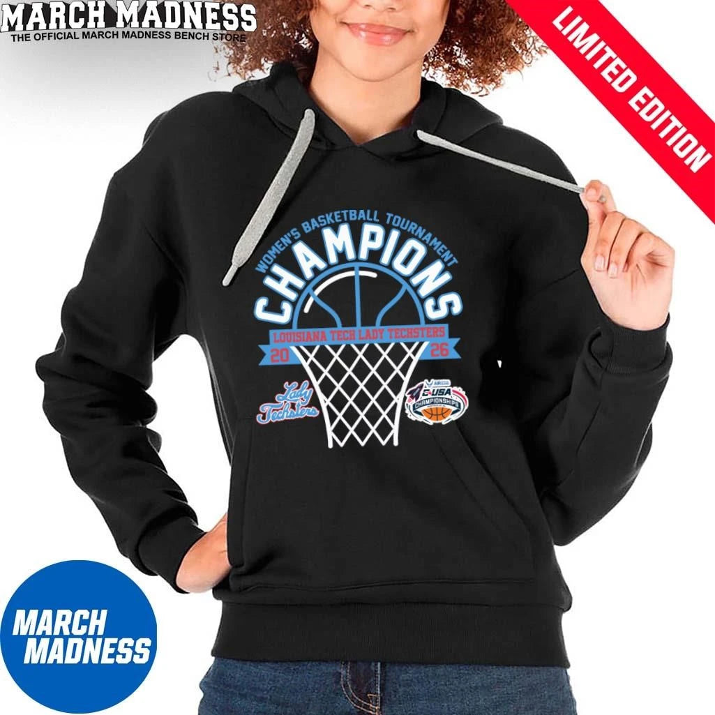 Official Louisiana Tech Lady Techsters 2026 C-USA Women’s Basketball Tournament Champions Shirt