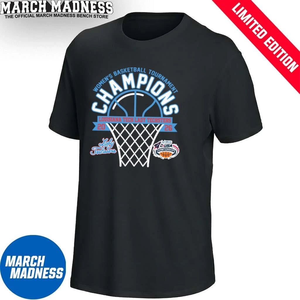 Official Louisiana Tech Lady Techsters 2026 C-USA Women’s Basketball Tournament Champions Shirt