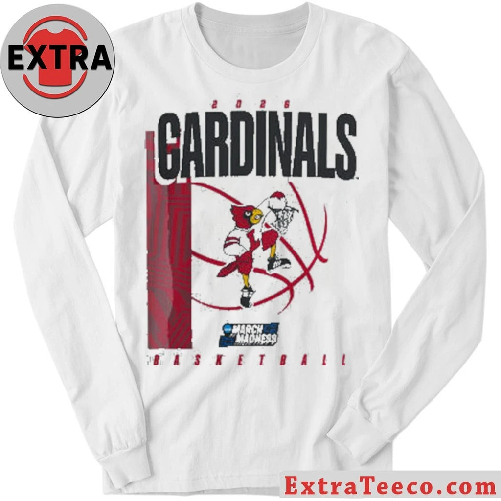 Official Louisville Cardinals March Madness Basketball 2026 Logo Shirt