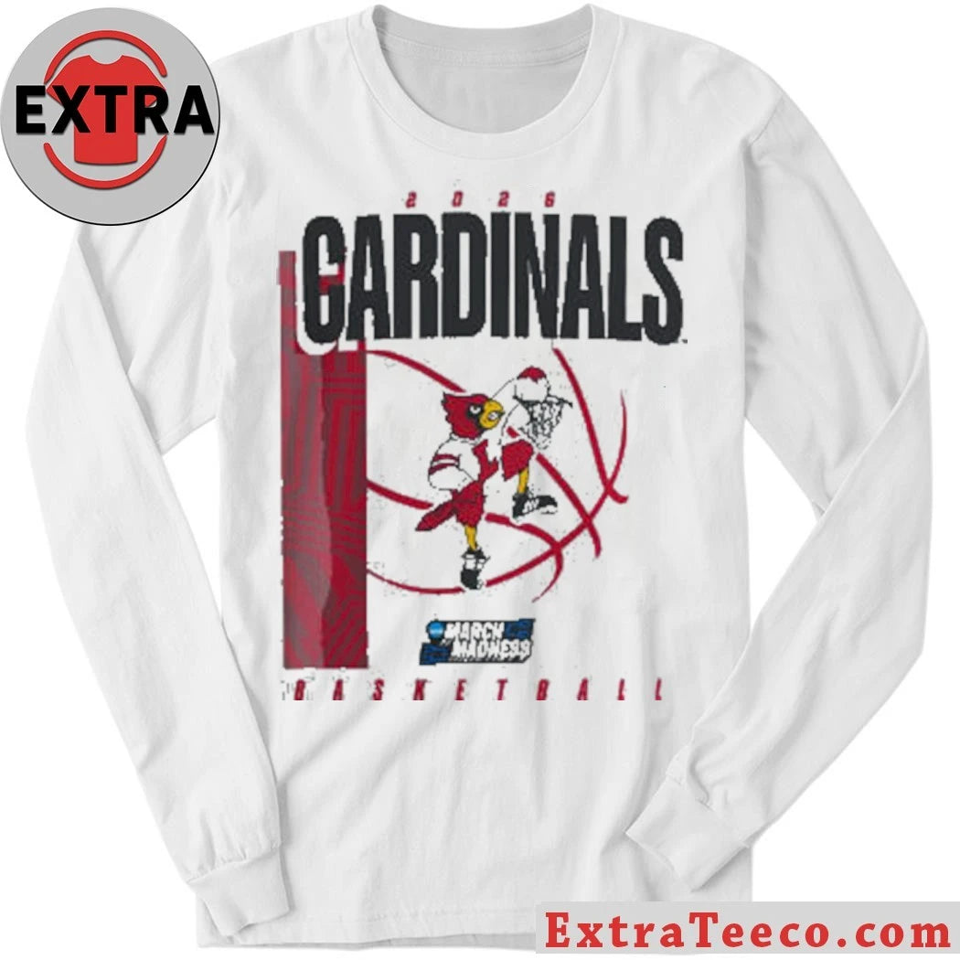 Official Louisville Cardinals March Madness Basketball 2026 Logo Shirt