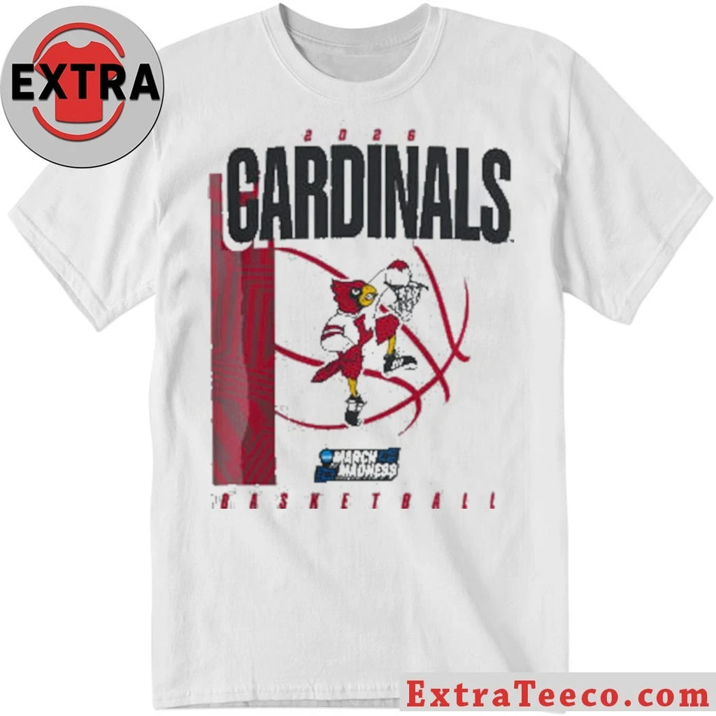 Official Louisville Cardinals March Madness Basketball 2026 Logo Shirt