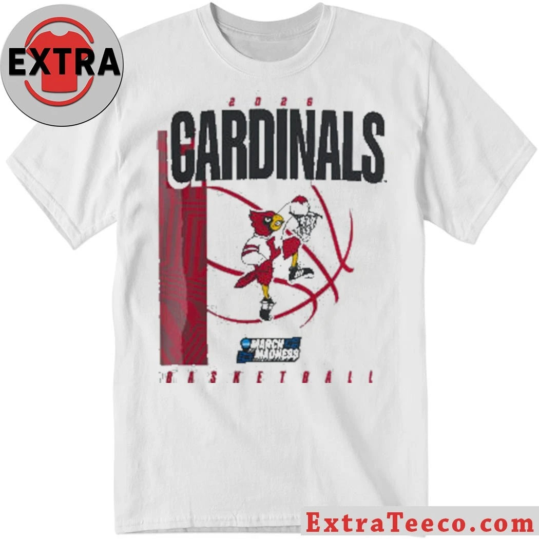 Official Louisville Cardinals March Madness Basketball 2026 Logo Shirt