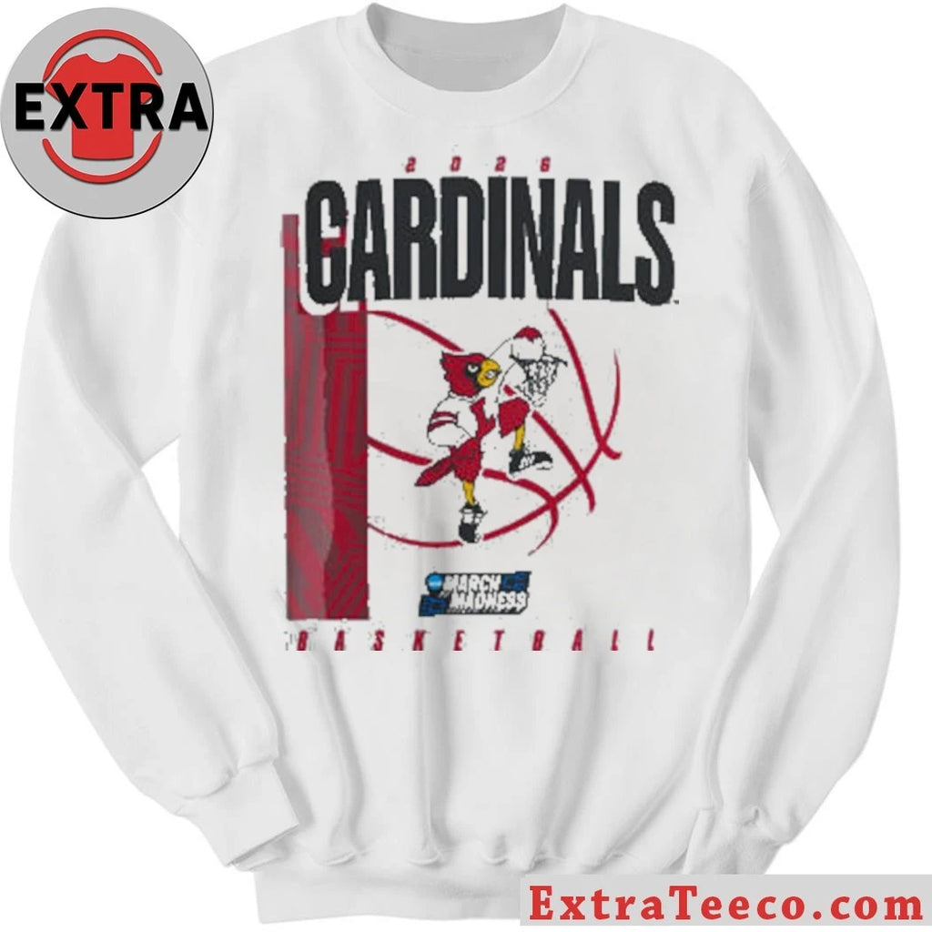 Official Louisville Cardinals March Madness Basketball 2026 Logo Shirt