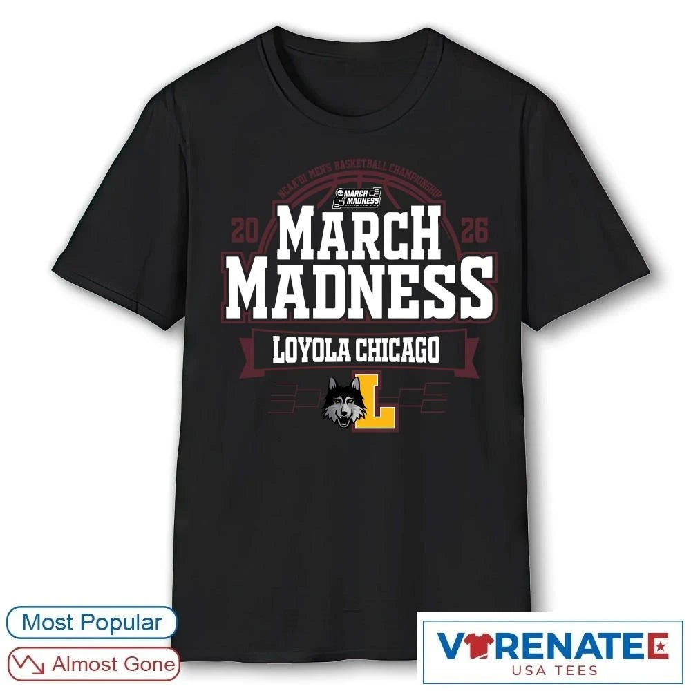Official Loyola Chicago Ramblers 2026 NCAA DI Men’s Basketball Championship March Madness Bound T-Shirt