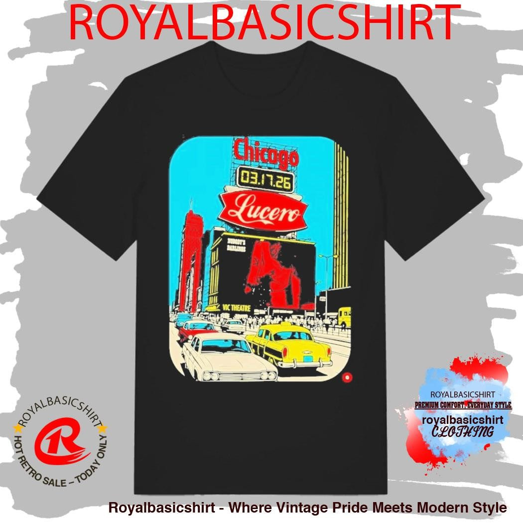Official Lucero Vic Theatre March 17 2026 Poster Shirt