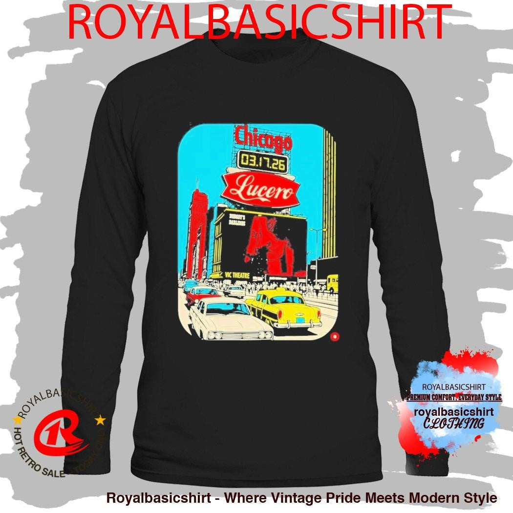 Official Lucero Vic Theatre March 17 2026 Poster Shirt