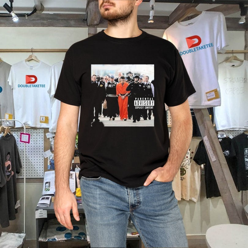 Official Luigi Mangione Arrives At A Helicopter Pad With Police New York PA Photo Shirts