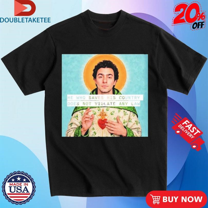 Official Luigi Mangione He Who Saves His Country Does Not Violate Any Law Saint Shirts