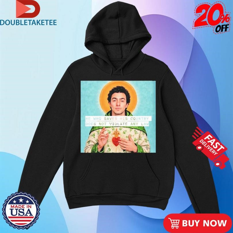 Official Luigi Mangione He Who Saves His Country Does Not Violate Any Law Saint Shirts
