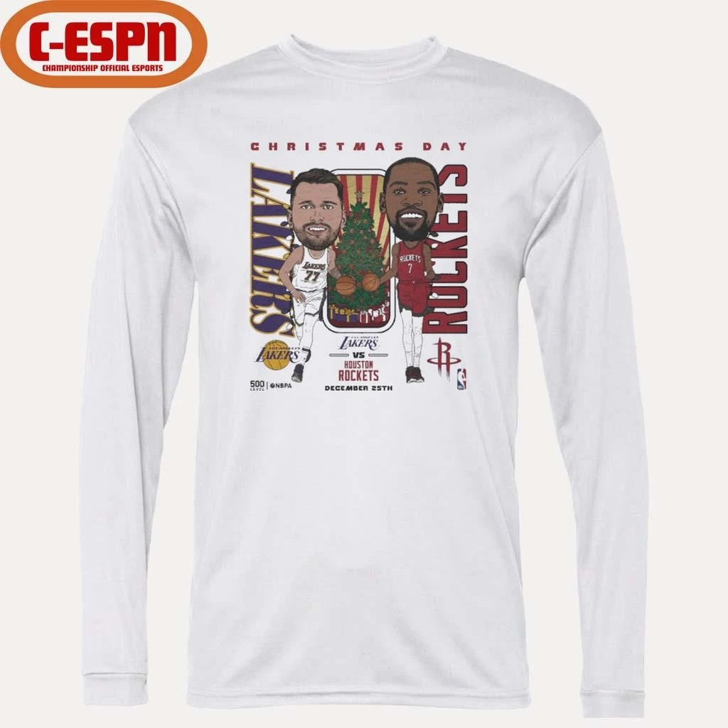Official Luka Doncic Vs Kevin Durant 2025 NBA Christmas Day Match Up Shirt