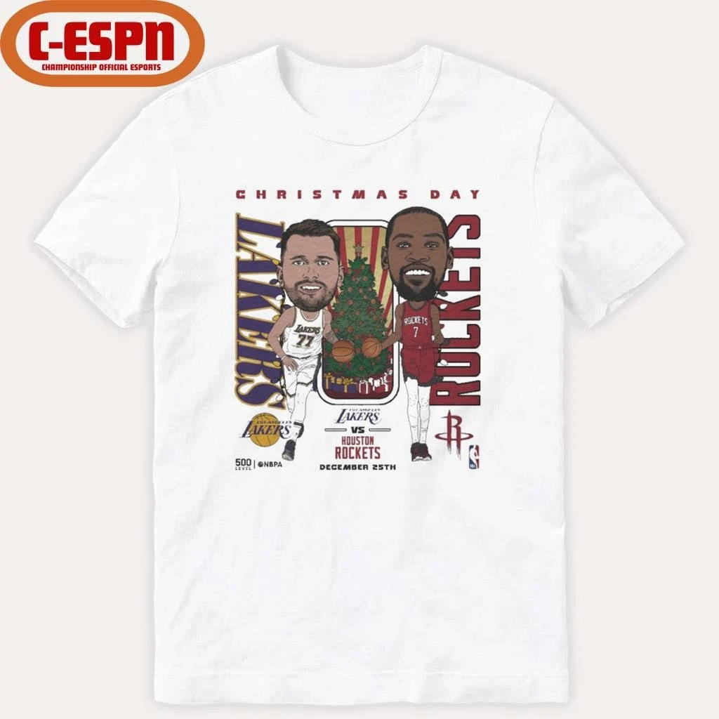 Official Luka Doncic Vs Kevin Durant 2025 NBA Christmas Day Match Up Shirt