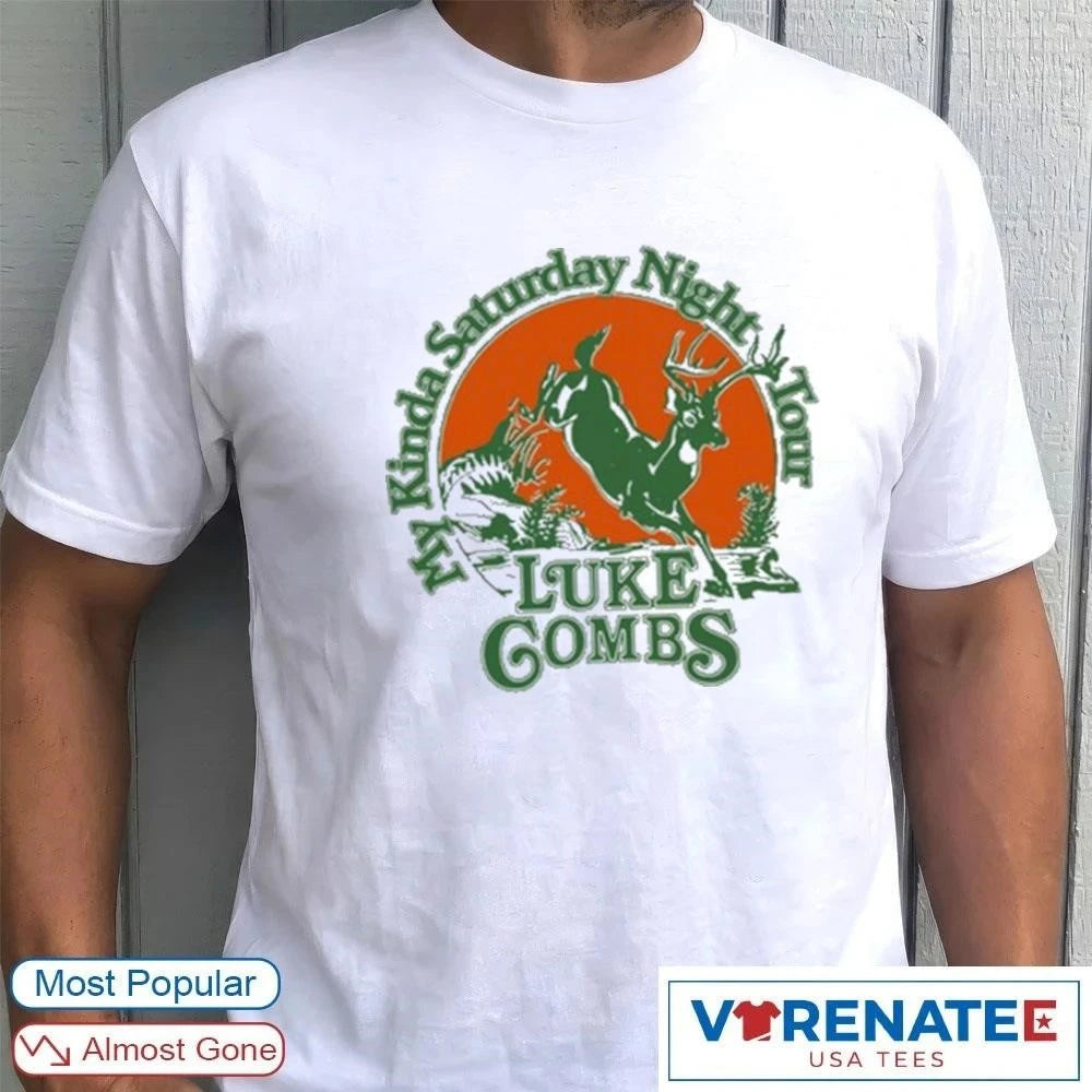 Official Luke Combs My Kinda Saturday Night Tour 2026 Country Music Live Concert Graphic T-Shirt