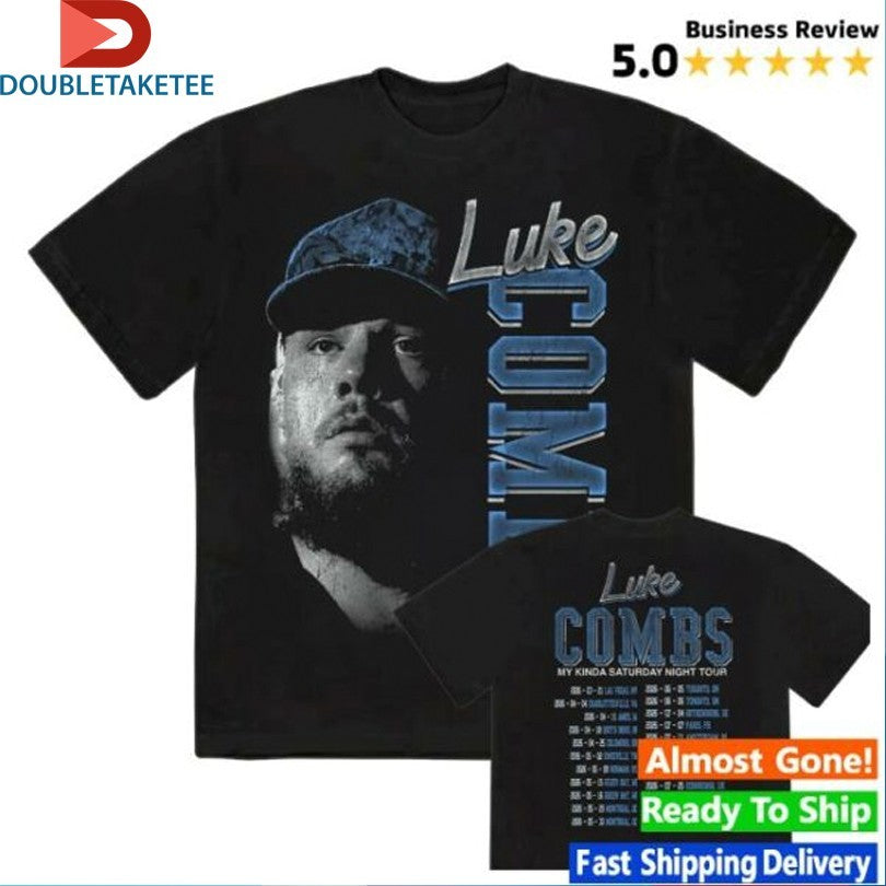 Official Luke Combs My Kinda Saturday Night Tour 2026 Photo Shirts