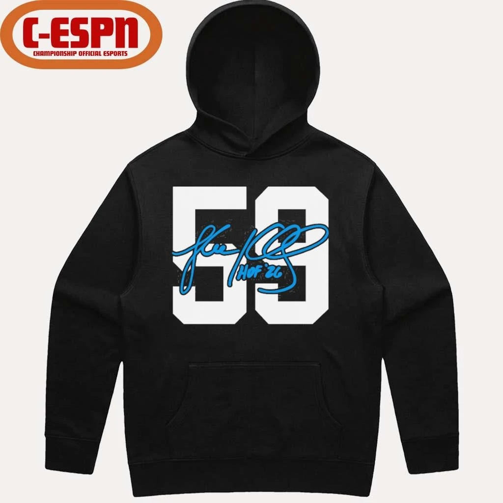 Official Luke Kuechly Panthers Class of 2026 Elected Signature T-Shirt
