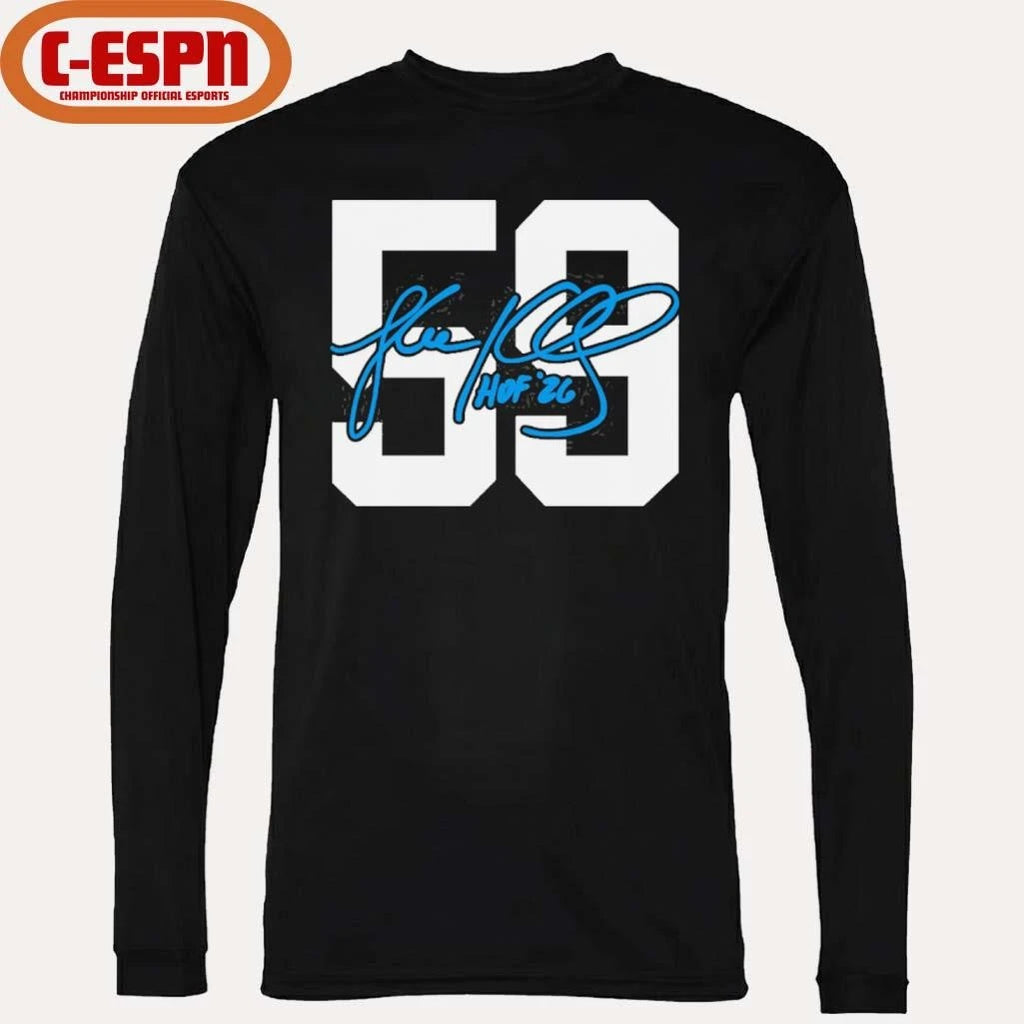 Official Luke Kuechly Panthers Class of 2026 Elected Signature T-Shirt