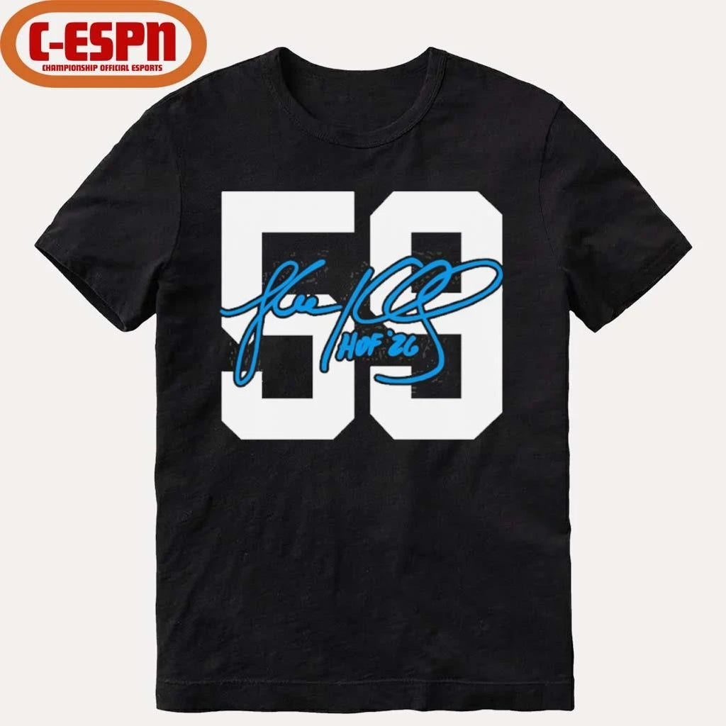 Official Luke Kuechly Panthers Class of 2026 Elected Signature T-Shirt