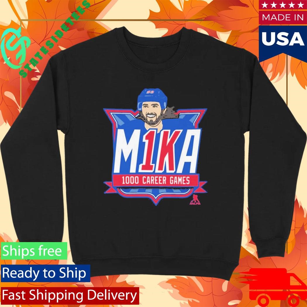 Official M1KA Mika Zibanejad 1000 Career Games Shirt