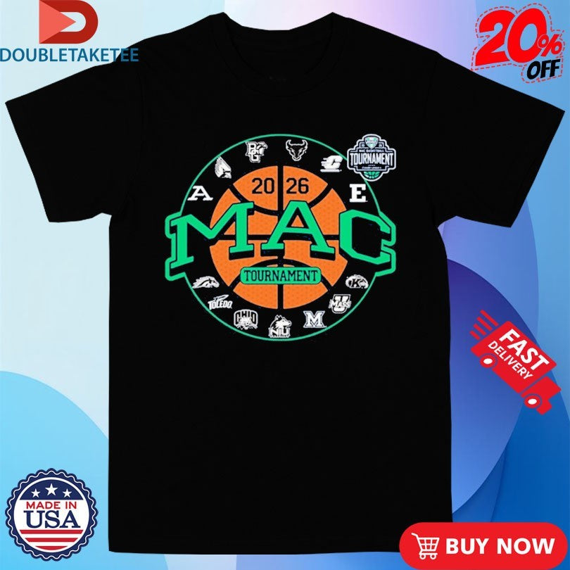 Official MAC Basketball Tournament Logo Teams 2026 Shirts