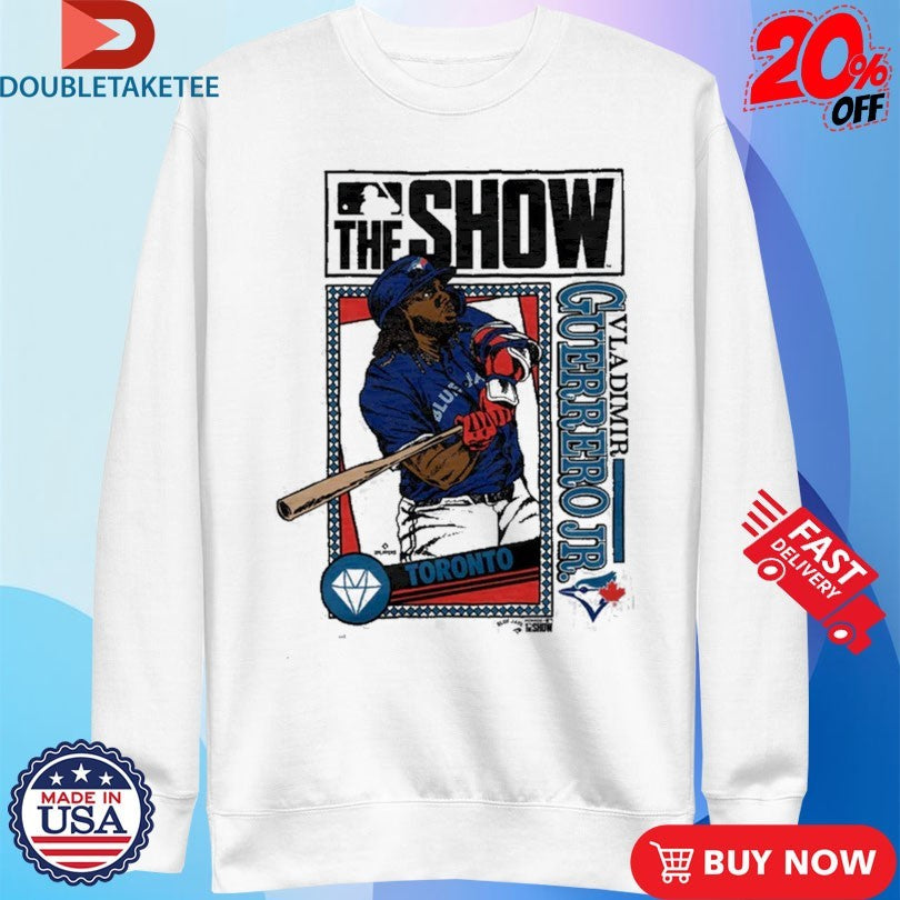 Official MLB The Show Toronto Blue Jays Vladimir Guerrero Jr Shirts