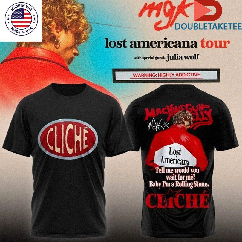 Official Machine Gun Kelly Cliché Lost Americana Tour 2026 Shirts