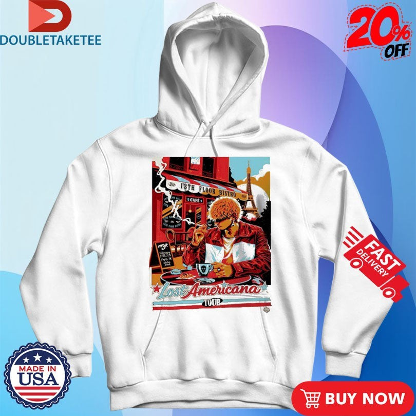 Official Machine Gun Kelly Lost Americana Tour 2026 Venue At Adidas Arena On February 27 Paris Cigarettes Shirts