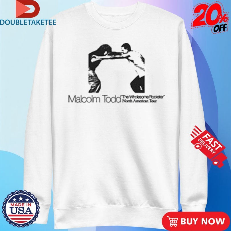 Official Malcolm Todd The Wholesome Rockstar North American Tour 2025 Shirts