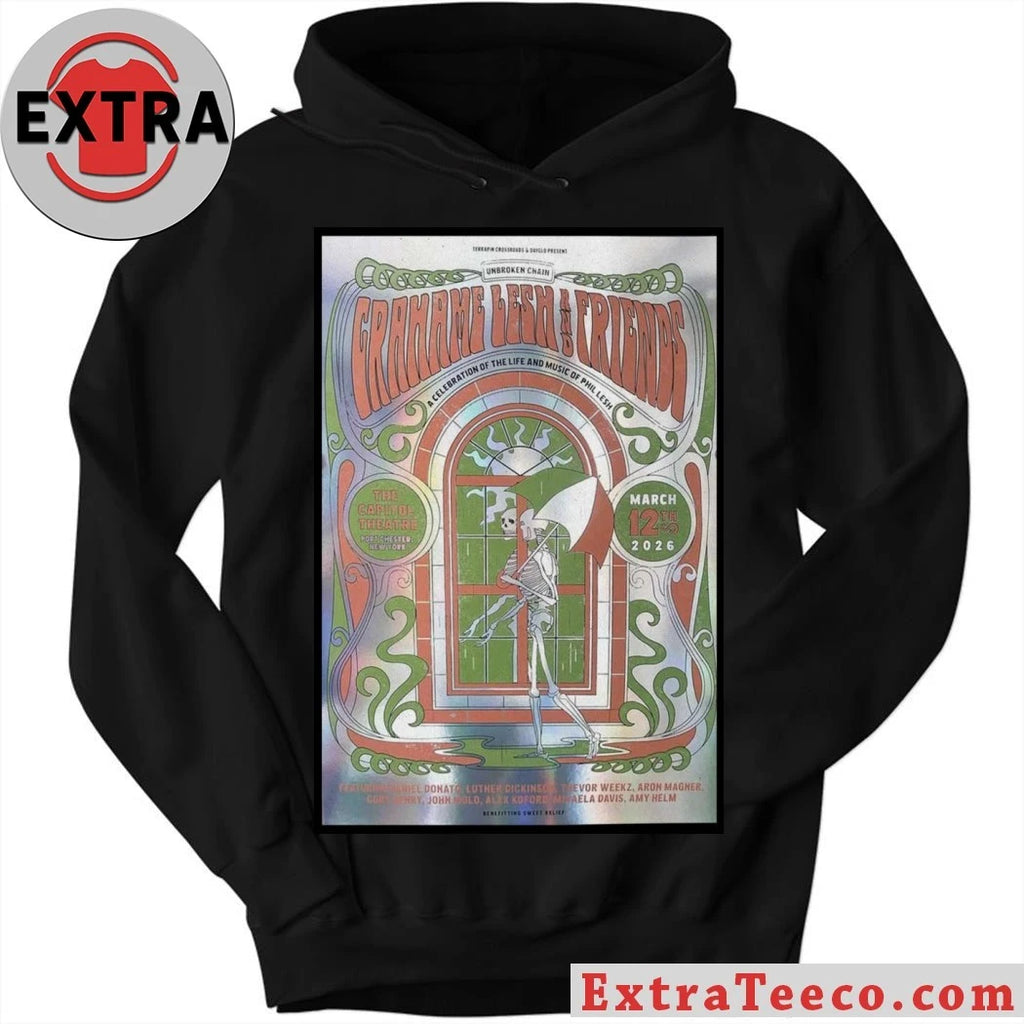 Official Mar 12 2026 Poster New York Grahame Lesh AND Friends T-Shirt