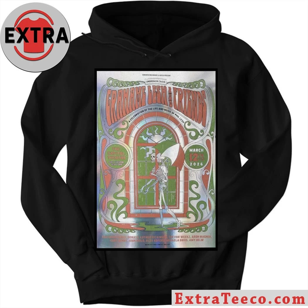Official Mar 12 2026 Poster New York Grahame Lesh AND Friends T-Shirt