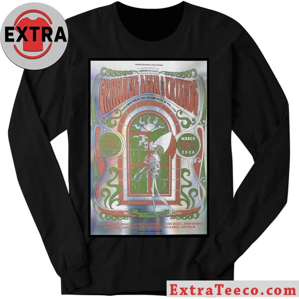 Official Mar 12 2026 Poster New York Grahame Lesh AND Friends T-Shirt