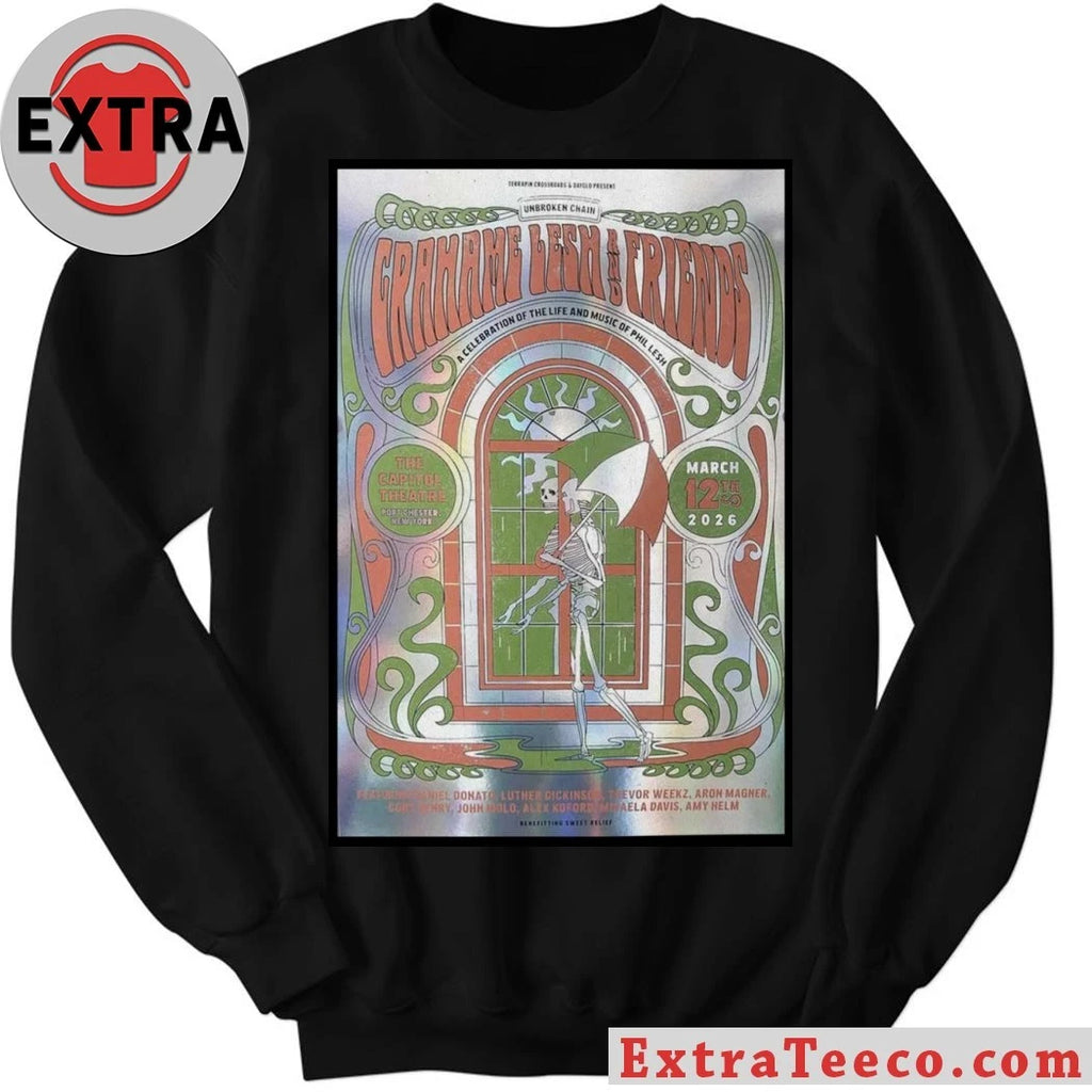 Official Mar 12 2026 Poster New York Grahame Lesh AND Friends T-Shirt