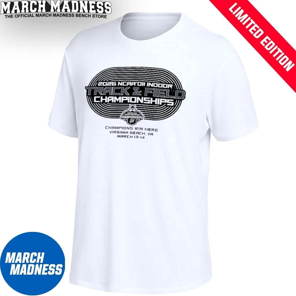 Official March 13-14 Division II Indoor Track &amp; Field Final Shirt