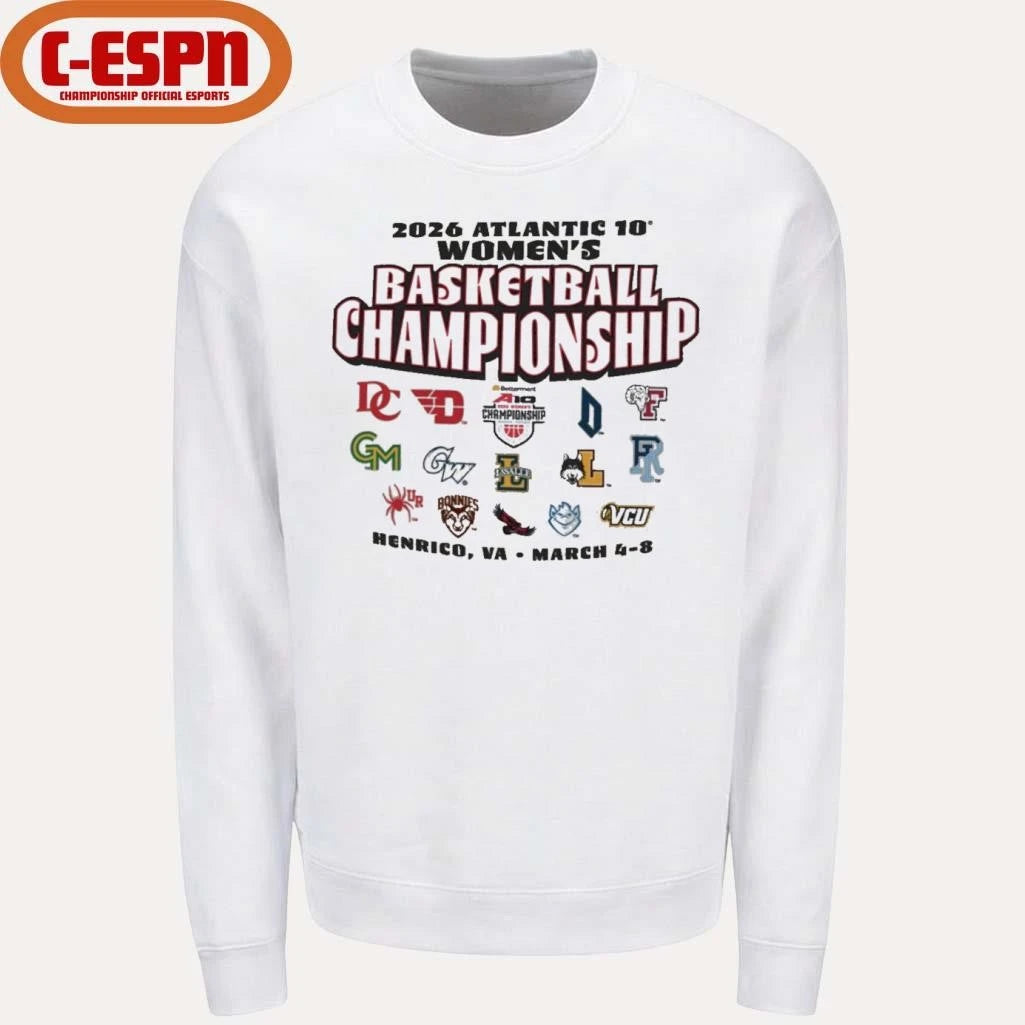 Official March 4-8 2026 A-10 Women’s Basketball Championship T-Shirt
