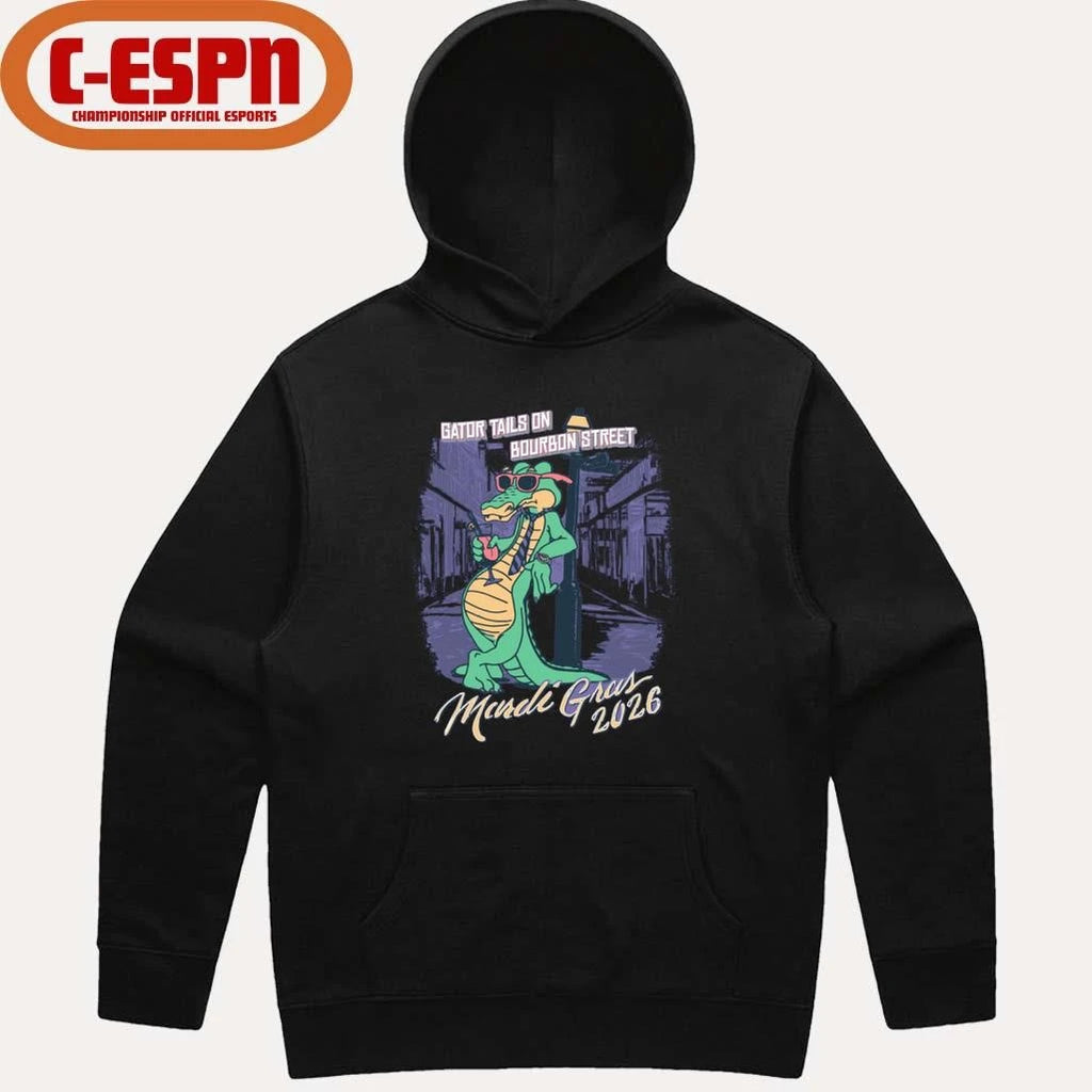Official Mardi Gras 2026 Gator Tails shirt