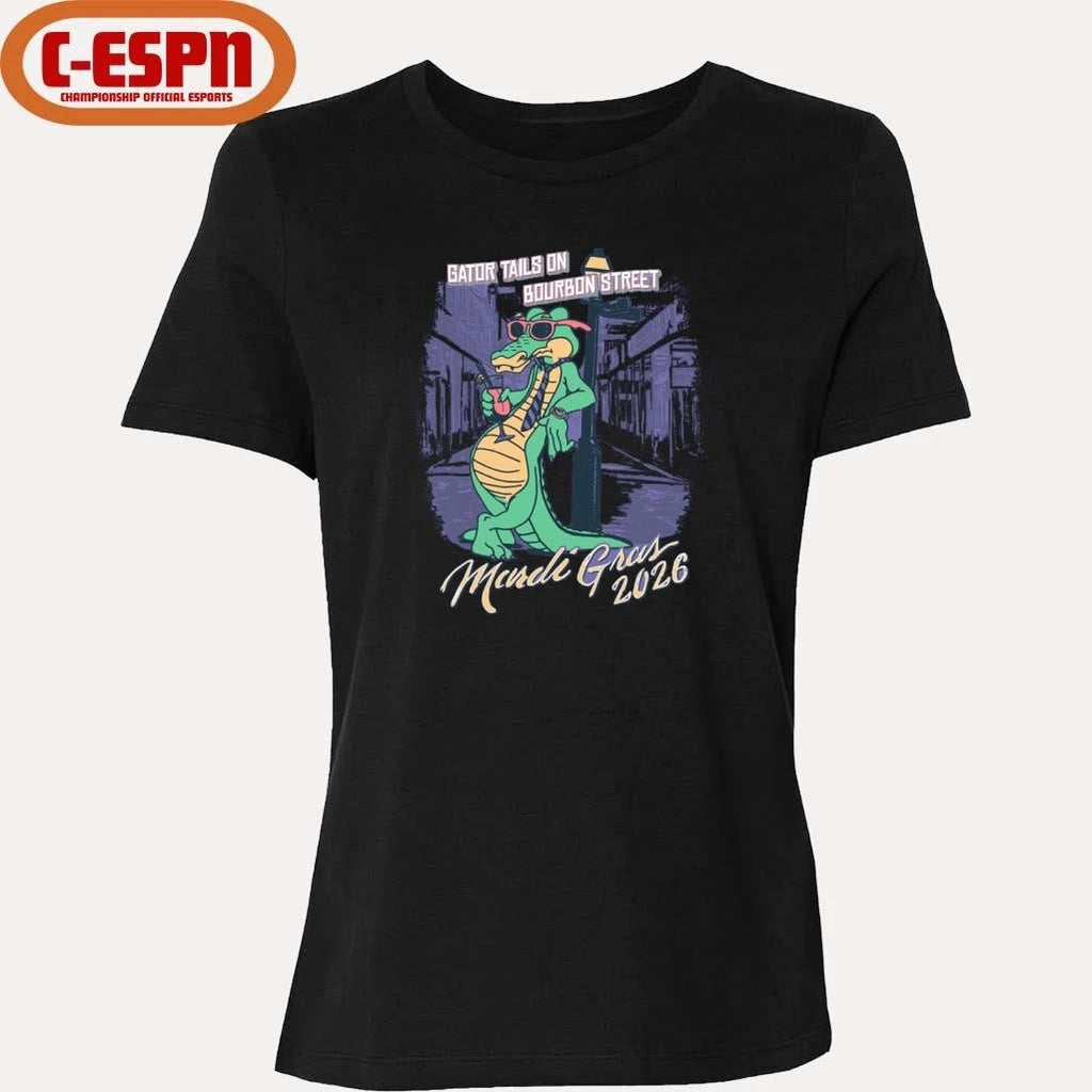 Official Mardi Gras 2026 Gator Tails shirt