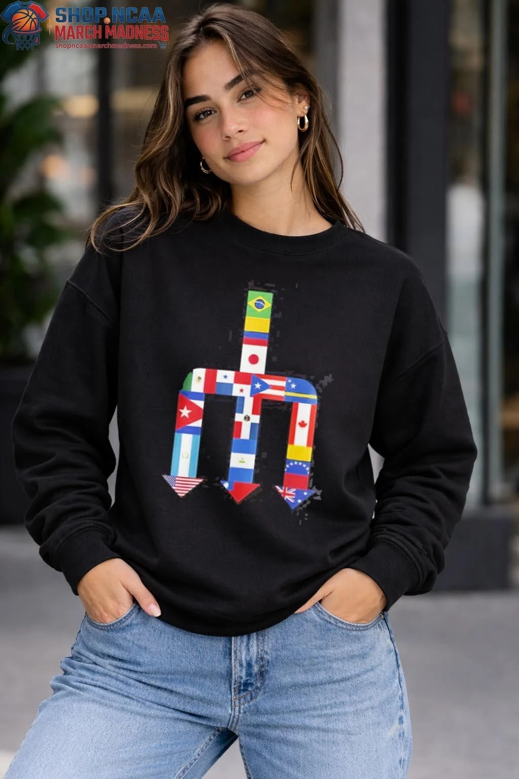 Official Mariners The Global Trident Of Flags T-Shirt