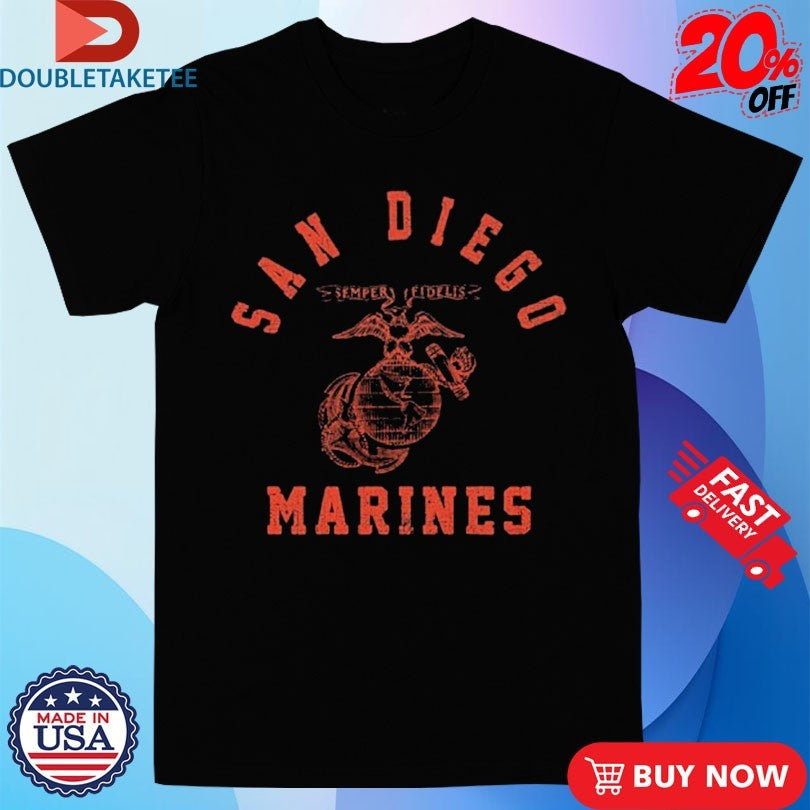 Official Marines Corps USMC Old School San Diego Training Shirts
