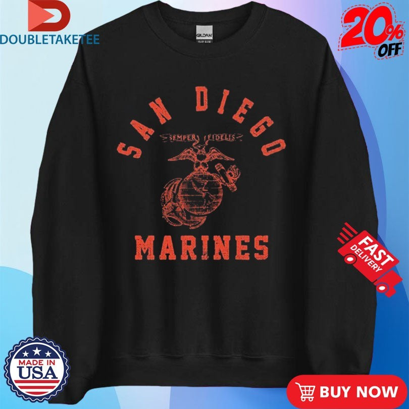 Official Marines Corps USMC Old School San Diego Training Shirts