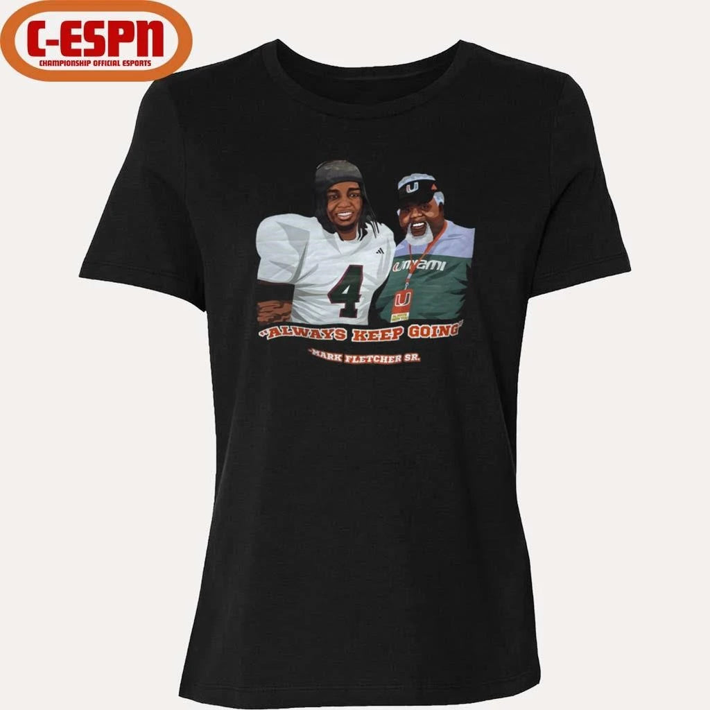 Official Mark Fletcher Sr Always Keep Going T-Shirt