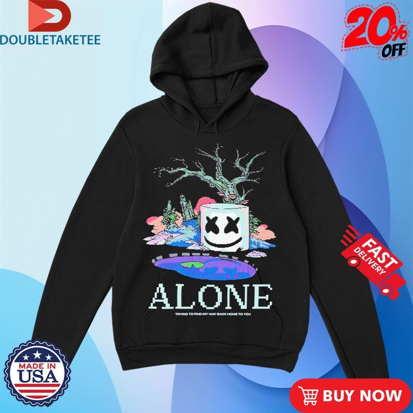 Official Marshmello Alone Trying To Find My Way Back Home To You Head Shirts