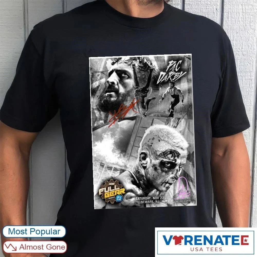Official Matchup Monday PAC vs Darby Allin November 22 2026 Newark NJ Signatures Poster shirt