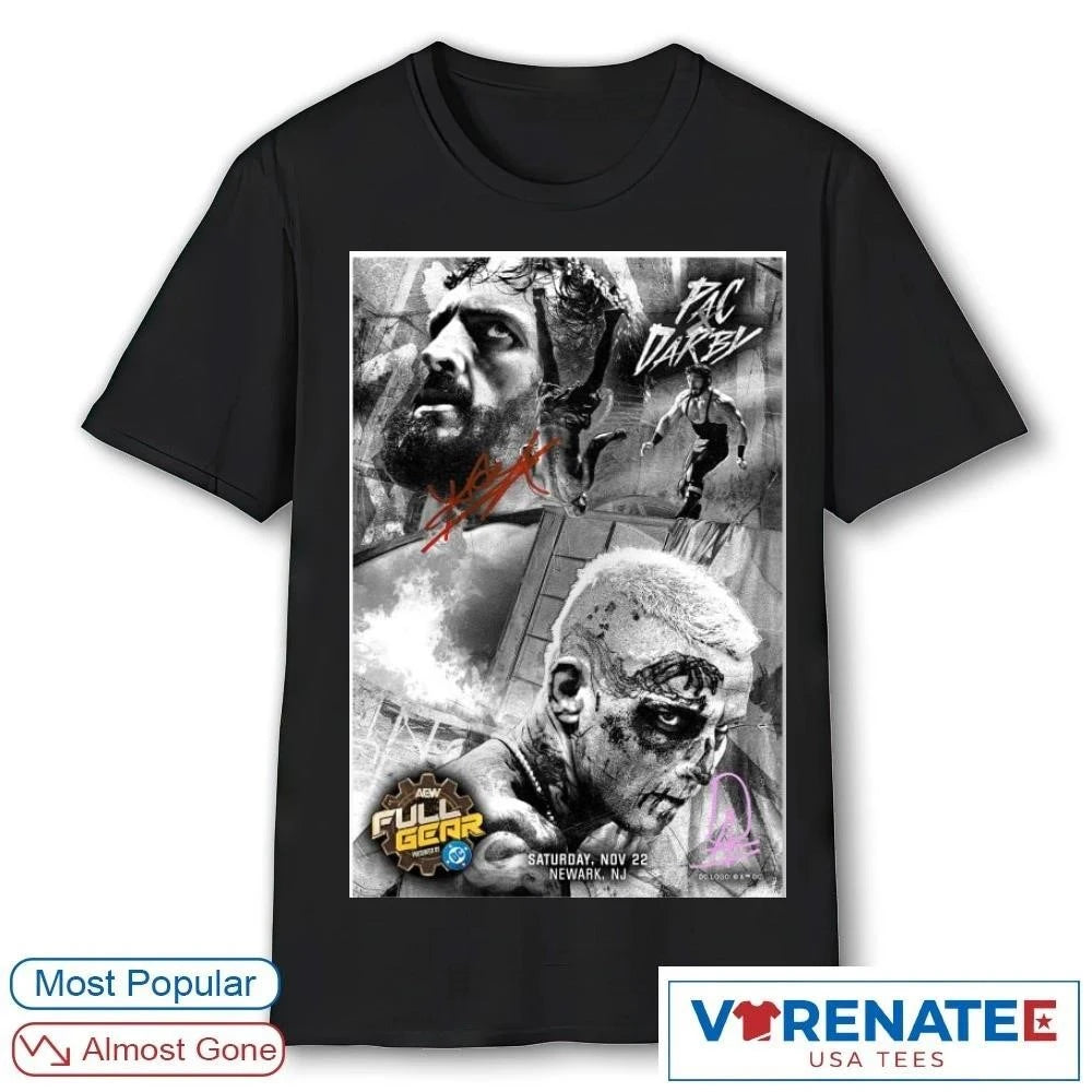 Official Matchup Monday PAC vs Darby Allin November 22 2026 Newark NJ Signatures Poster shirt