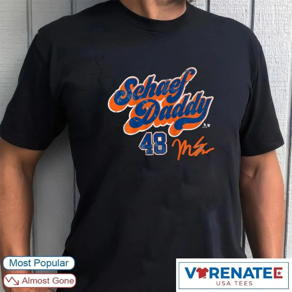 Official Matthew Schaefer Schaef Daddy New York Islanders Hockey Signature T-Shirt
